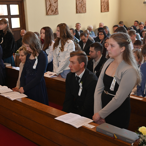 Copyright: Egon WEISSHEIMER, 27.04.2024 Grafenschlag, Firmung im Pfattverband Herz Jesu im Waldviertel, in der Pfarrkirche Grafenschlag, Firmspender: Domkapilar Mag. Herbert D?LLER, 