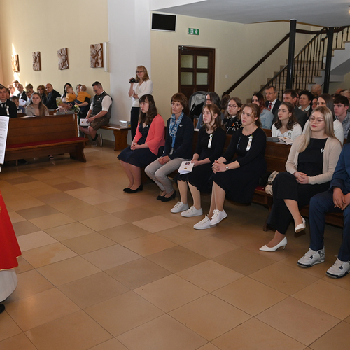 Copyright: Egon WEISSHEIMER, 27.04.2024 Grafenschlag, Firmung im Pfattverband Herz Jesu im Waldviertel, in der Pfarrkirche Grafenschlag, Firmspender: Domkapilar Mag. Herbert D?LLER, 